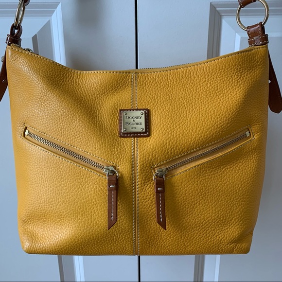 Dooney & Bourke - Marigold Pebble Leather Bag - Picture 2 of 16